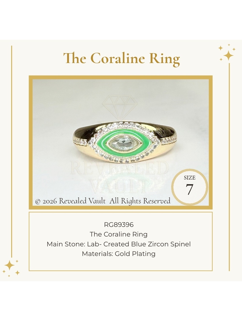 The Coraline Ring - Size 7 - OG